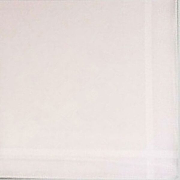 Handkerchief - Mens Large White Check Corded