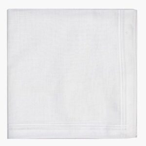 Ladies Plain White Handkerchief