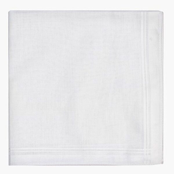 Ladies Plain White Handkerchief