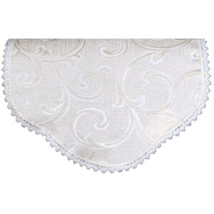 Cream Scroll Chair Backs & Arm Caps