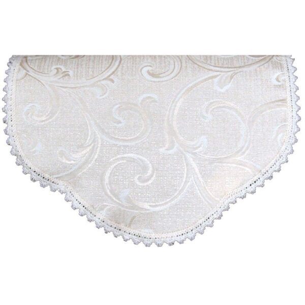 Cream Scroll Chair Backs & Arm Caps