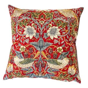 Strawberry Thief Red - Cushion